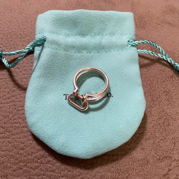 TIFFANY & CO. Sterling Silver “Hardware Two-row” Ring EUC and Authentic - Picture 7 of 12